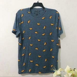 Taco Print Blue ShortSleeve Shirt //knockerbocker.